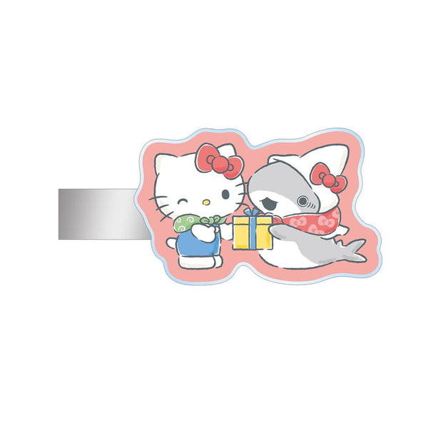 『おでかけ子ザメ×サンリオキャラクターズ』おでかけ子ザメ×ハローキティ アクリルヘアクリップ2個セット