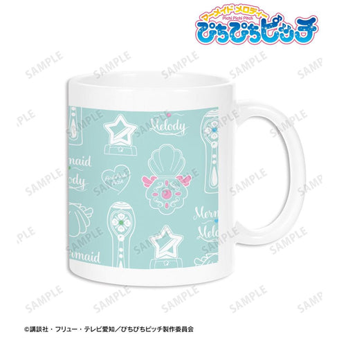 『ぴちぴちピッチ』マーメイドモチーフ柄 マグカップ【202606再販】
