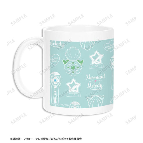 『ぴちぴちピッチ』マーメイドモチーフ柄 マグカップ【202506再販】