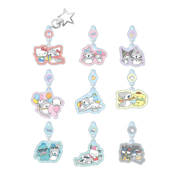『おでかけ子ザメ×サンリオキャラクターズ』トレーディングゆらゆらアクリルキーホルダー(単位/BOX)