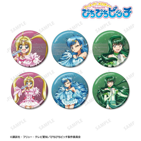 『ぴちぴちピッチ』描き下ろし 20th Anniversary ver. メタリック缶バッジ 6個セット【202606再販】