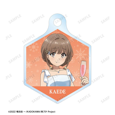 『青春ブタ野郎はランドセルガールの夢を見ない』描き下ろし 梓川花楓 桜島麻衣 バースデーver. 2連ワイヤーアクリルキーホルダー【202512再販】