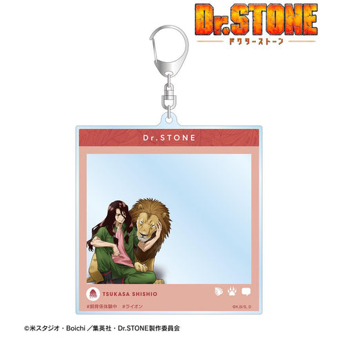 『Dr.STONE』描き下ろし 獅子王司 飼育係ver. SNS風BIGアクリルキーホルダー【202510再販】