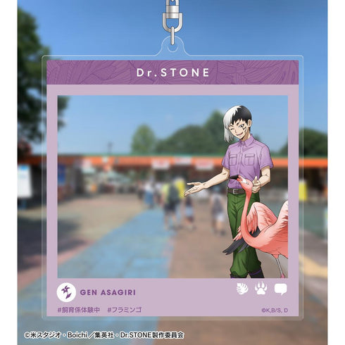 『Dr.STONE』描き下ろし あさぎりゲン 飼育係ver. SNS風BIGアクリルキーホルダー【202510再販】