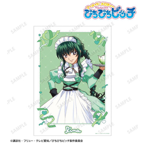 『ぴちぴちピッチ』描き下ろし 洞院 リナ メイドver. A3マット加工ポスター【202606再販】