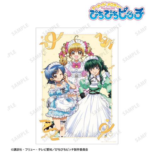 『ぴちぴちピッチ』描き下ろし 集合 メイドver. A3マット加工ポスター【202606再販】