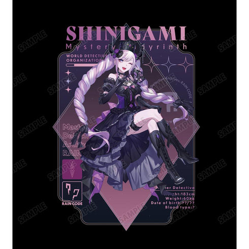 『超探偵事件簿 レインコード』本田ロアロさんイラスト 死に神ちゃん 仮面舞踏会ver. Tシャツレディース