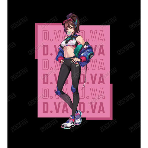 『オーバーウォッチ 2』POKImariさんイラスト D.Va Tシャツレディース【202510再販】