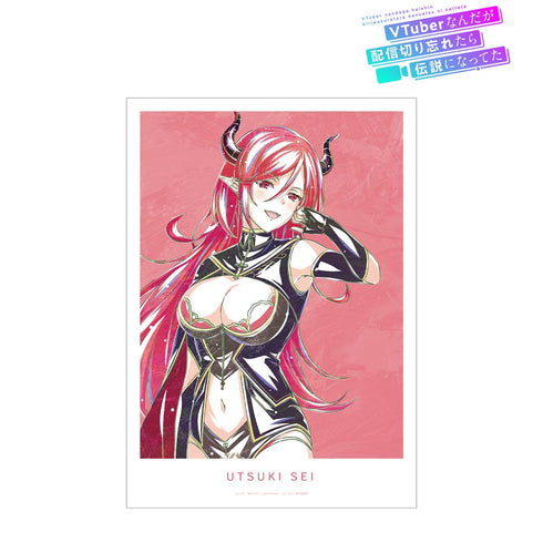 『VTuberなんだが配信切り忘れたら伝説になってた』宇月 聖 Ani-Art A3マット加工ポスター