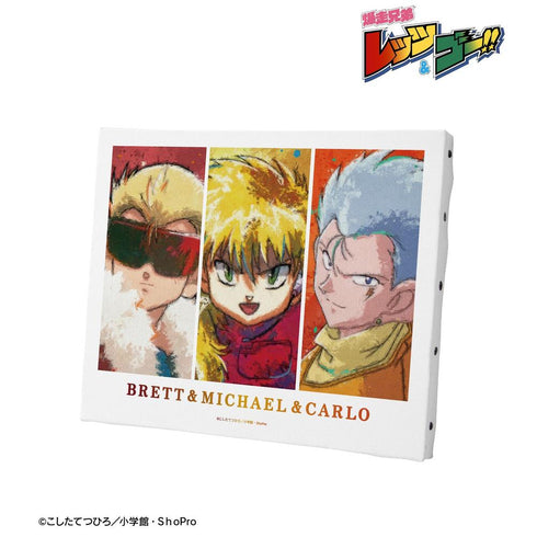『爆走兄弟レッツ&ゴー!!』ブレット&ミハエル&カルロ grunge CANVAS キャンバスボード【202606再販】