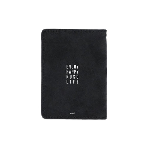 『ハッピークソライフ』神 ヌバック調4ポケットパスケース