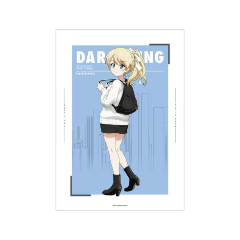 『ガールズ&パンツァー 最終章』描き下ろし ダージリン デート私服ver. A3マット加工ポスター