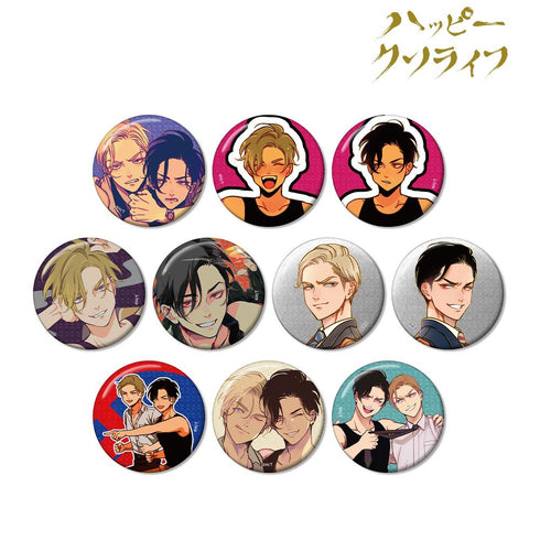 『ハッピークソライフ』トレーディンググリッター缶バッジ(単位/BOX)