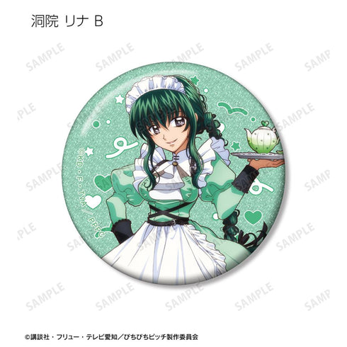 『ぴちぴちピッチ』描き下ろし メイドver. トレーディンググリッター缶バッジ(単位/BOX)