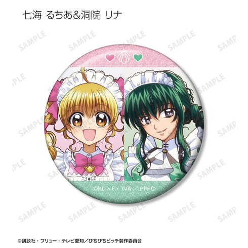 『ぴちぴちピッチ』描き下ろし メイドver. トレーディンググリッター缶バッジ(単位/BOX)