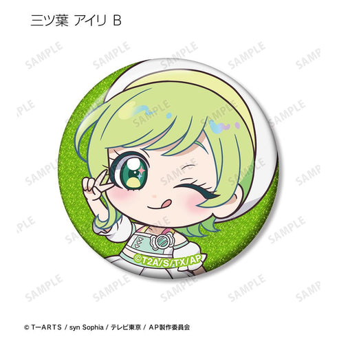『ひみつのアイプリ』トレーディンググリッター缶バッジ(単位/BOX)