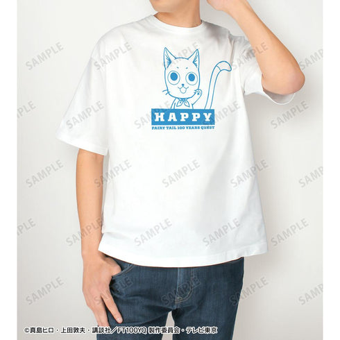 『FAIRY TAIL 100年クエスト』ハッピー BIGシルエットTシャツユニセックス