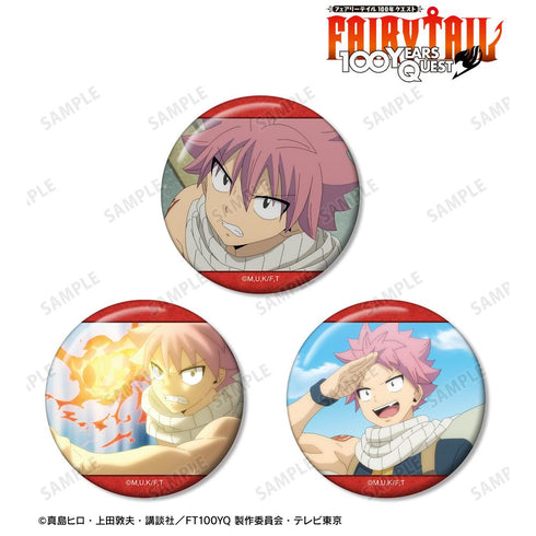 『FAIRY TAIL 100年クエスト』ナツ・ドラグニル 場面写缶バッジ3個セット