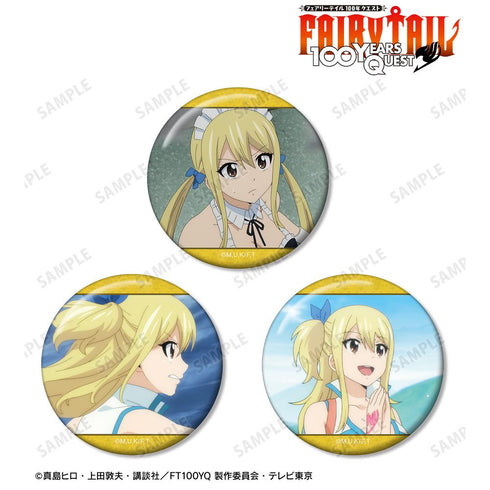 『FAIRY TAIL 100年クエスト』ルーシィ・ハートフィリア 場面写缶バッジ3個セット