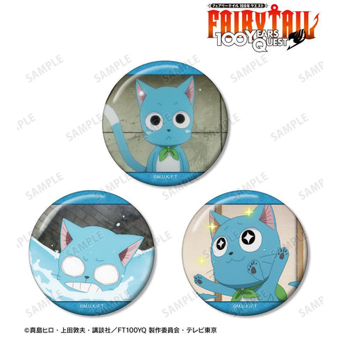 『FAIRY TAIL 100年クエスト』ハッピー 場面写缶バッジ3個セット