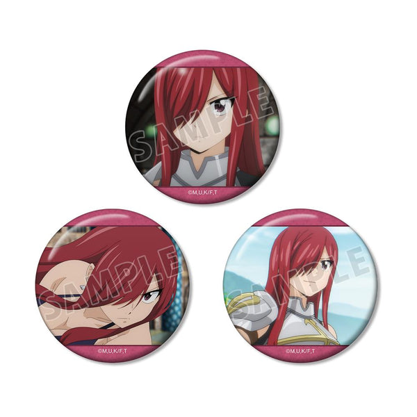 『FAIRY TAIL 100年クエスト』エルザ・スカーレット 場面写缶バッジ3個セット