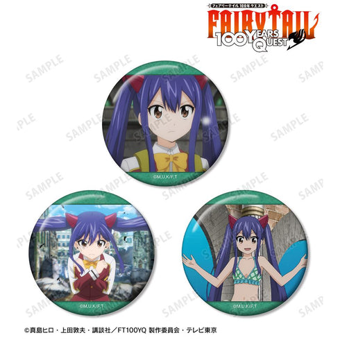『FAIRY TAIL 100年クエスト』ウェンディ・マーベル 場面写缶バッジ3個セット