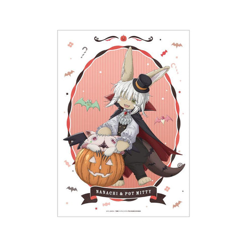 『メイドインアビス 烈日の黄金郷』描き下ろし ナナチ&壺ミーティ ドラキュラ ハロウィンver. A3マット加工ポスター【202604再販】