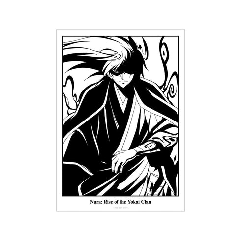 『ぬらりひょんの孫〜千年魔京〜』奴良リクオ 影絵 A3マット加工ポスター