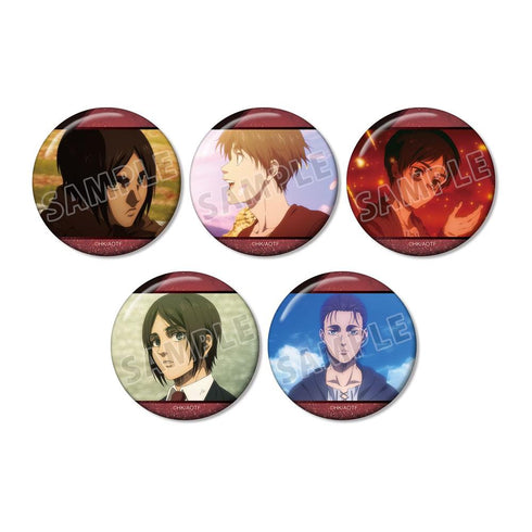 『進撃の巨人』エレン 場面写缶バッジ5個セット vol.2【202603再販】