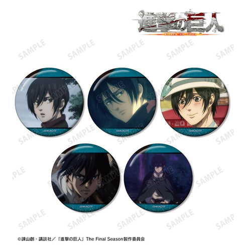 『進撃の巨人』ミカサ 場面写缶バッジ5個セット vol.2【202607再販】