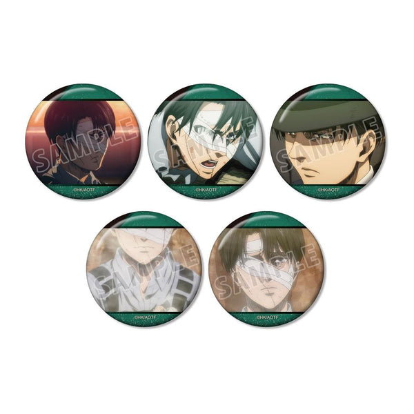 『進撃の巨人』リヴァイ 場面写缶バッジ5個セット vol.2【202603再販】