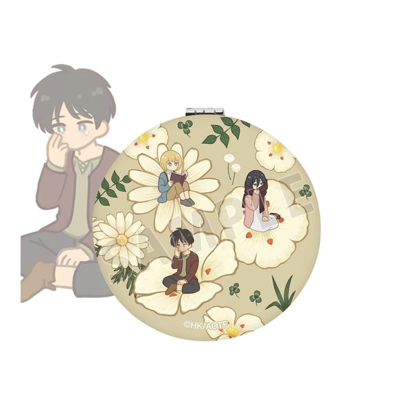 『進撃の巨人』エレン&ミカサ&アルミン Botania 第2弾 折りたたみミラー【202503再販】