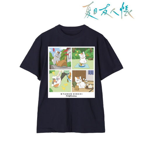 『夏目友人帳』描き下ろし 12時から15時のニャンコ先生 ニャンコ先生の1日ver. Tシャツメンズ【202602再販】