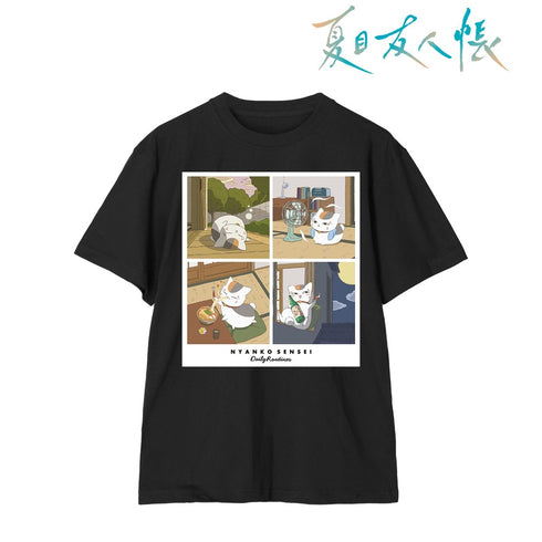 『夏目友人帳』描き下ろし 16時から19時のニャンコ先生 ニャンコ先生の1日ver. Tシャツメンズ【202609再販】