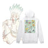 『Dr.STONE』Botania バックプリントジップパーカーメンズ