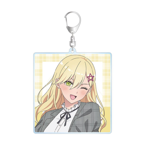 『2.5次元の誘惑』描き下ろし 喜咲アリア チェック柄コーデver. BIGアクリルキーホルダー