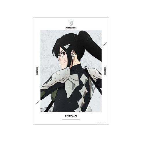 『怪獣8号』描き下ろし 亜白ミナ 戦う背中ver. A3マット加工ポスター