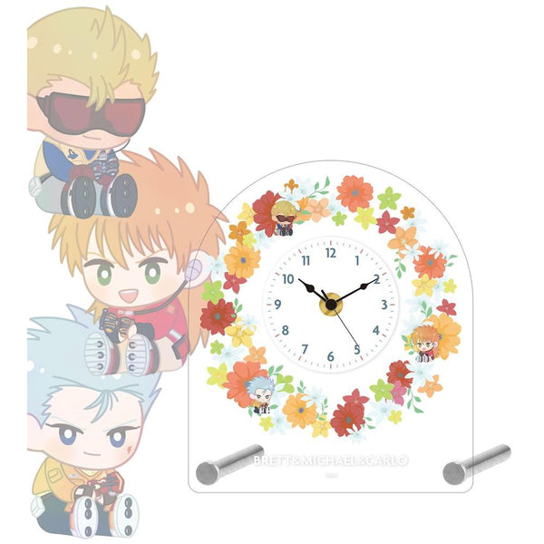 『爆走兄弟レッツ&ゴー!!』ブレット&ミハエル&カルロ Botania アクリルスタンド時計【202606再販】