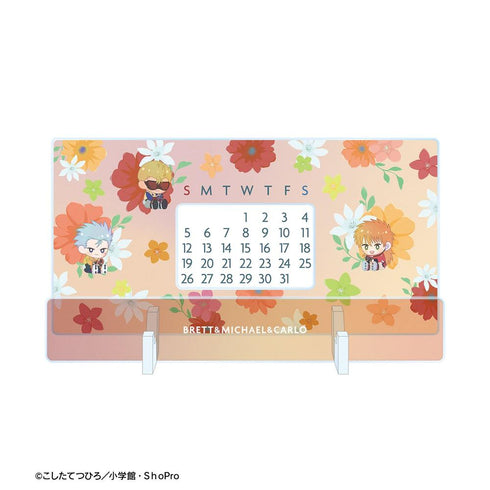 『爆走兄弟レッツ&ゴー!!』ブレット&ミハエル&カルロ Botania 卓上アクリル万年カレンダー【202606再販】