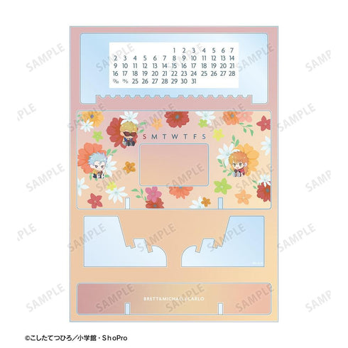 『爆走兄弟レッツ&ゴー!!』ブレット&ミハエル&カルロ Botania 卓上アクリル万年カレンダー【202606再販】