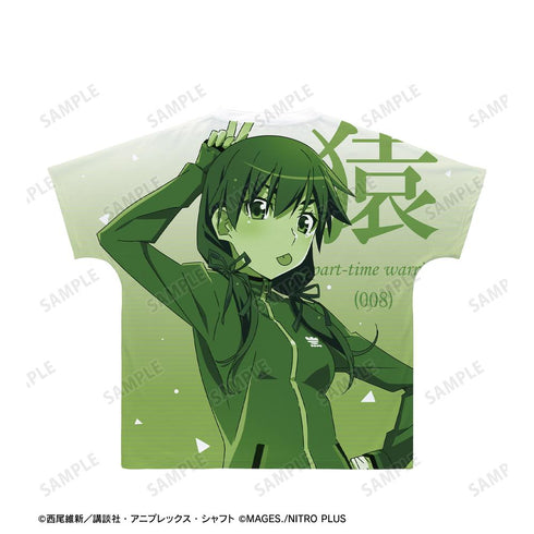 『物語シリーズ×STEINS;GATE』描き下ろし 神原駿河 コラボイラストver. フルグラフィックTシャツユニセックス