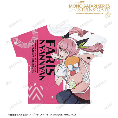 《物語系列×STEINS;GATE》全新绘制 菲莉丝·喵喵 联名插画版 全印花T恤(男女通用)