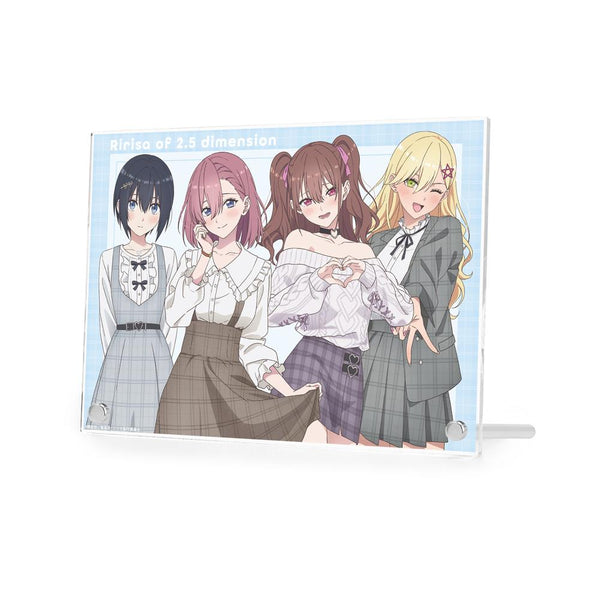 『2.5次元の誘惑』描き下ろし 集合 チェック柄コーデver. A5アクリルパネル【202507再販】