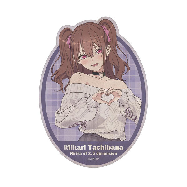 『2.5次元の誘惑』描き下ろし 橘美花莉 チェック柄コーデver. トラベルステッカー
