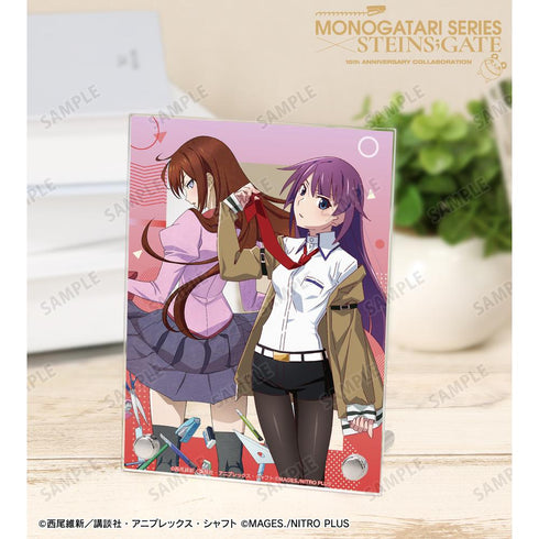 『物語シリーズ×STEINS;GATE』描き下ろし 戦場ヶ原ひたぎ&牧瀬紅莉栖 コラボイラストver. A6アクリルパネル