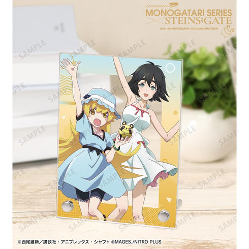 『物語シリーズ×STEINS;GATE』描き下ろし 忍野忍&椎名まゆり コラボイラストver. A6アクリルパネル