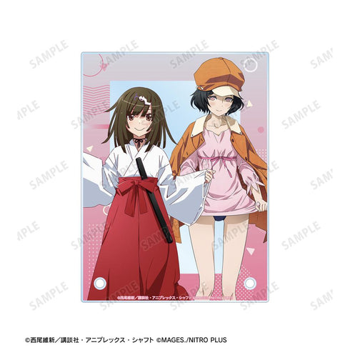 『物語シリーズ×STEINS;GATE』描き下ろし 千石撫子&漆原るか コラボイラストver. A6アクリルパネル