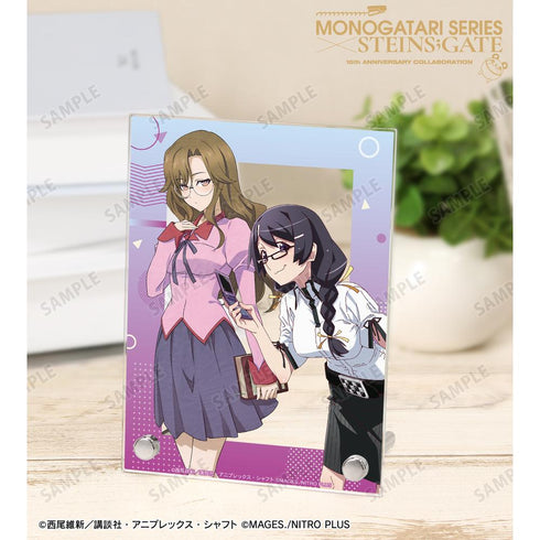 『物語シリーズ×STEINS;GATE』描き下ろし 羽川翼&桐生萌郁 コラボイラストver. A6アクリルパネル