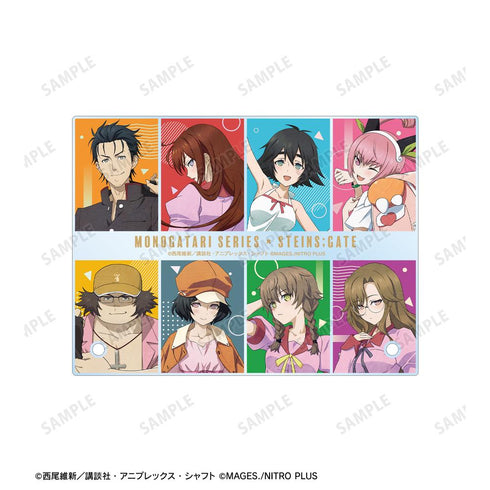 『物語シリーズ×STEINS;GATE』描き下ろし 集合 コラボイラストver. A6アクリルパネル ver.B