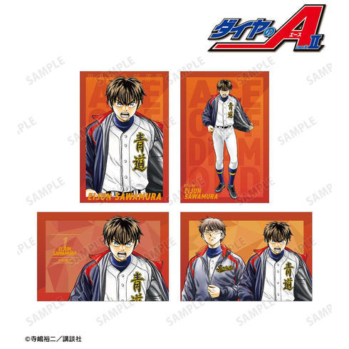 『原作ダイヤのA actII』寺嶋裕二先生 描き下ろし 敢闘精神ver. ポストカード4枚セット ver.A